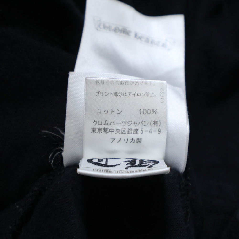 CHROME HEARTS(クロムハーツ) Tire Track タイヤトラック セメタリー バックプリント 長袖Tシャツカットソー ブラック