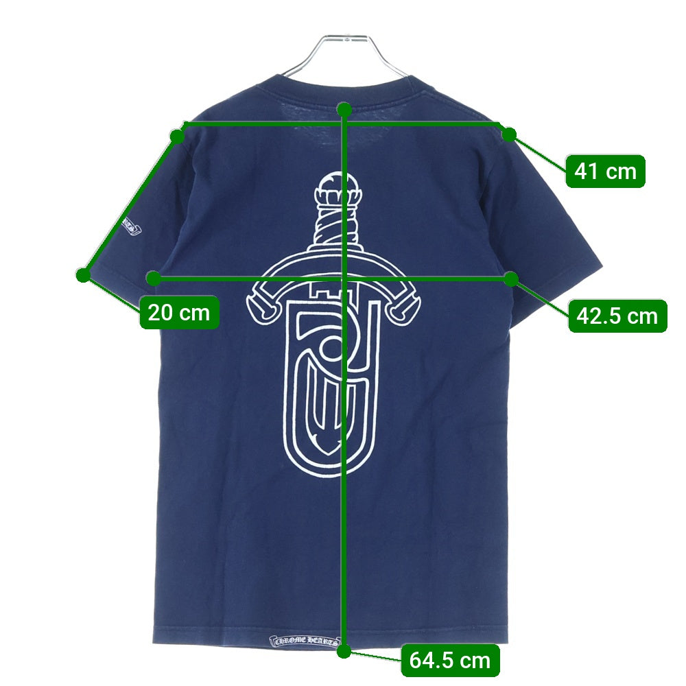 CHROME HEARTS(クロムハーツ) OLD×UNITED ARROWS OLD DAGGER TEE ユナイテッドアローズ オールド ダガー 半袖Tシャツ カットソー ネイビー