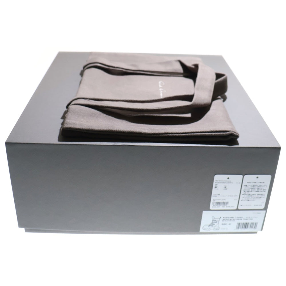 Rick Owens(リックオウエンス) MEGALACED MEGA TRACTOR メガレース メガトラクター 厚底レザーシューズ ブラック RU01E5867