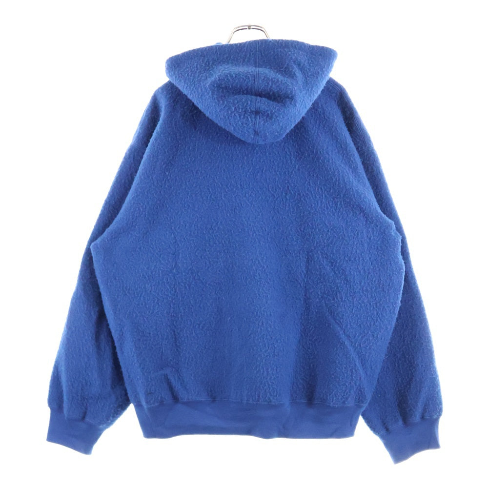 SUPREME(シュプリーム) 24AW Pilled Zip Up Hooded パイル地 ジップアップフーディ ブルー