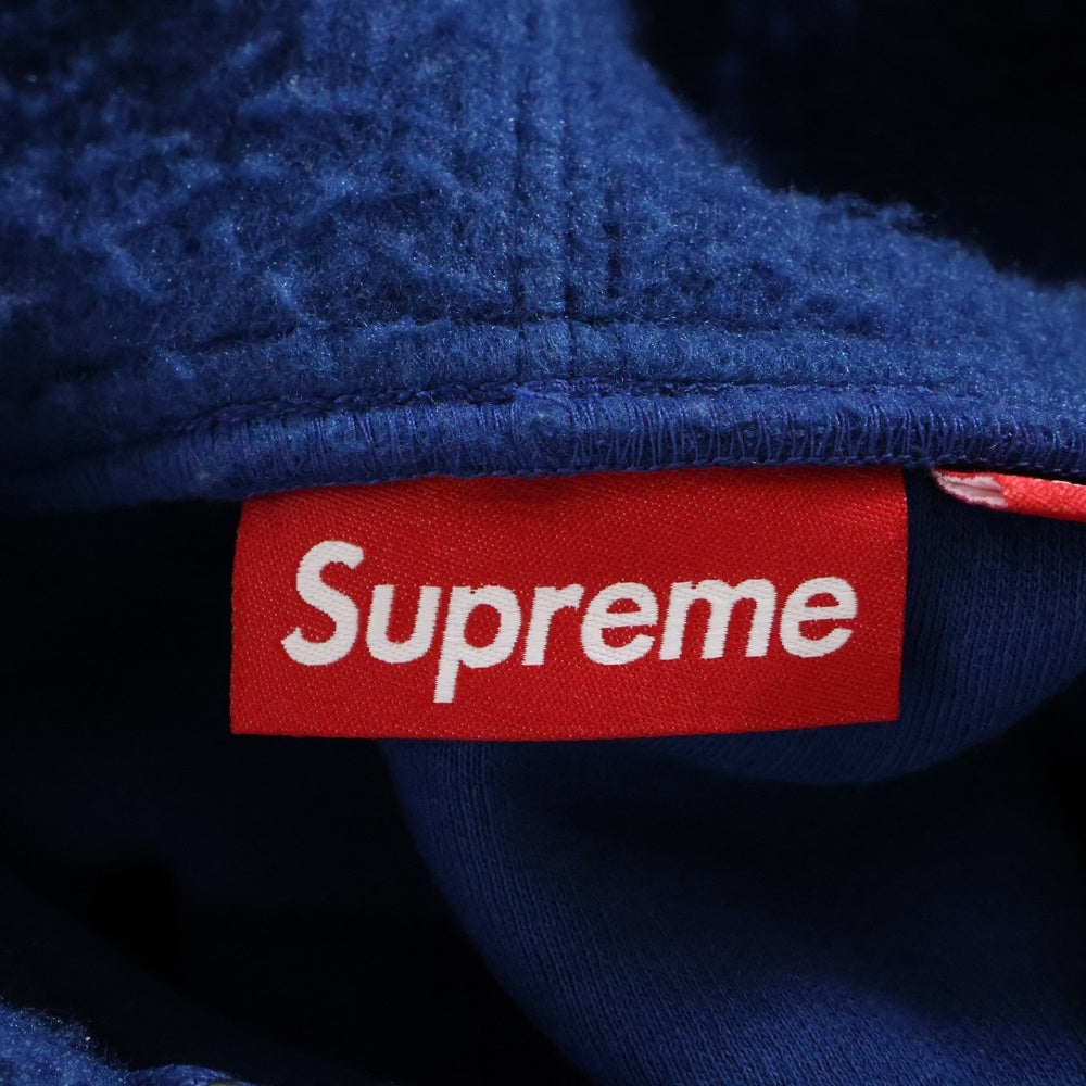 SUPREME(シュプリーム) 24AW Pilled Zip Up Hooded パイル地 ジップアップフーディ ブルー