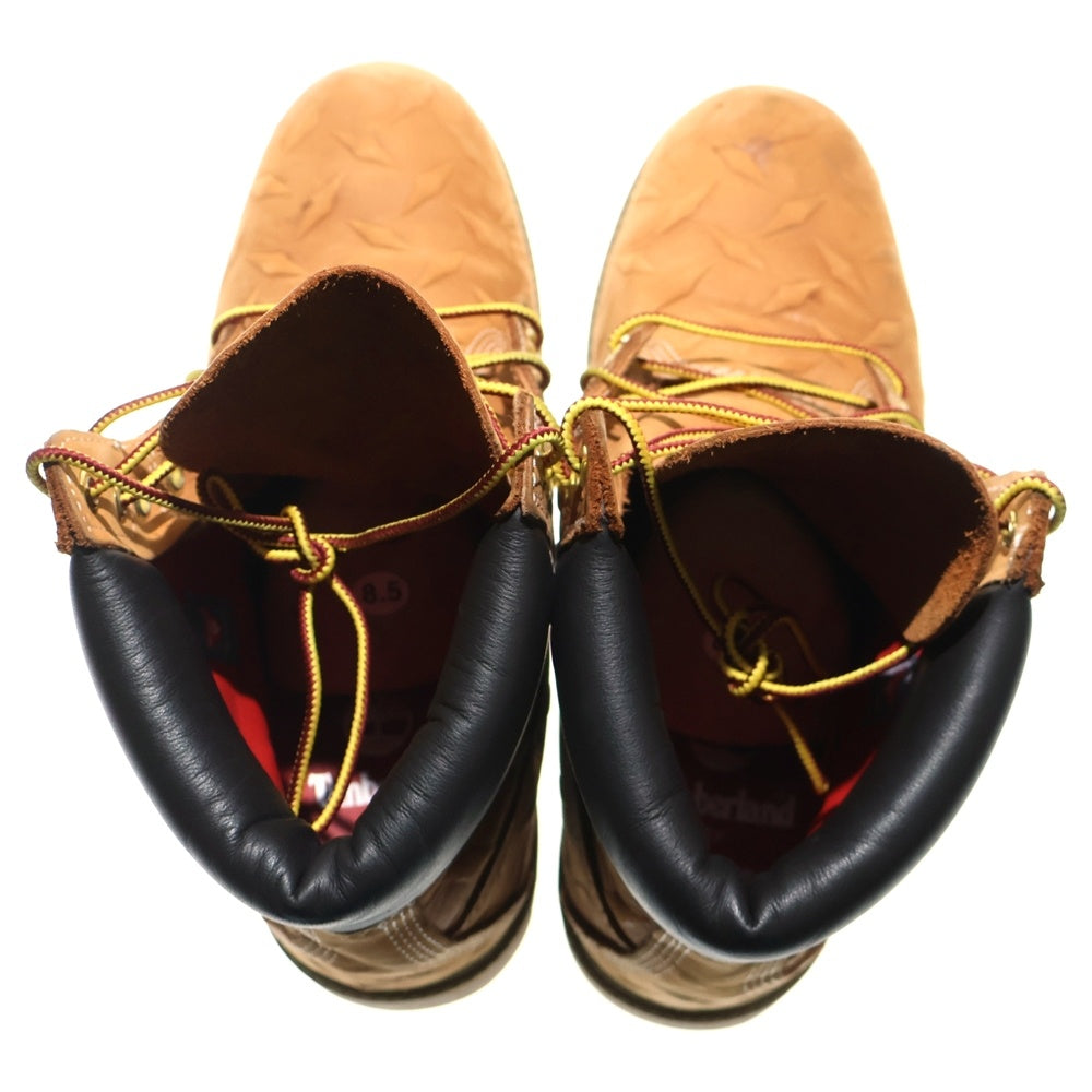 SUPREME(シュプリーム) 23AW ×Timberland Diamond Plate 6 Inch Premium Waterproof Boot ダイヤモンドプレート 6インチ プレミアム ハイカットブーツ US8.5/26.5cm TB0A6DD4231