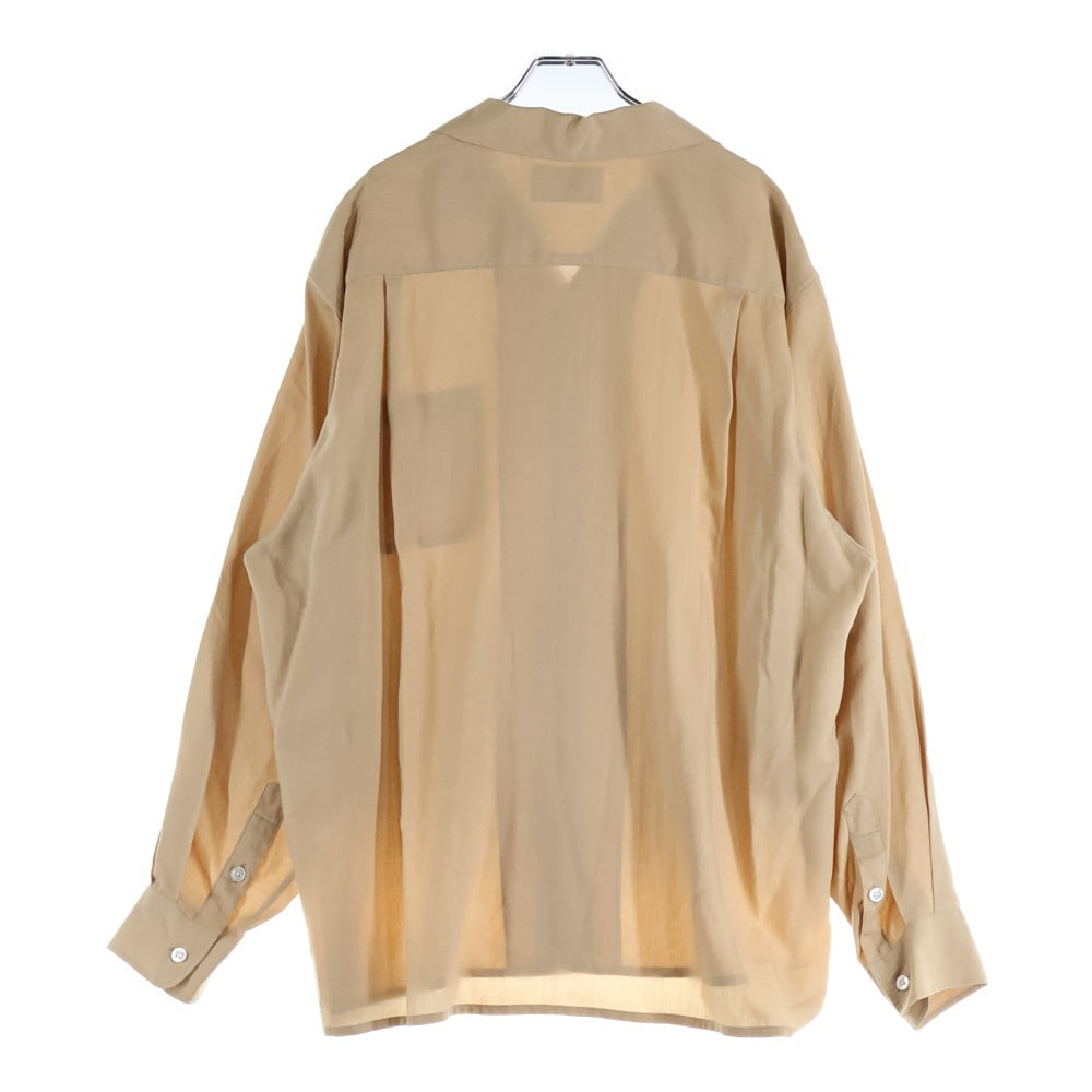 WACKO MARIA(ワコマリア) オープンカラー長袖シャツ ベージュ