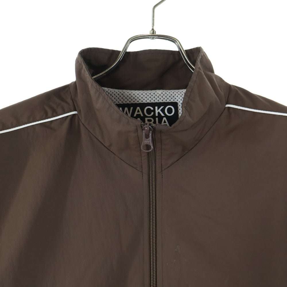 WACKO MARIA(ワコマリア) フロントロゴ刺繍 ナイロンジャケット ブラウン