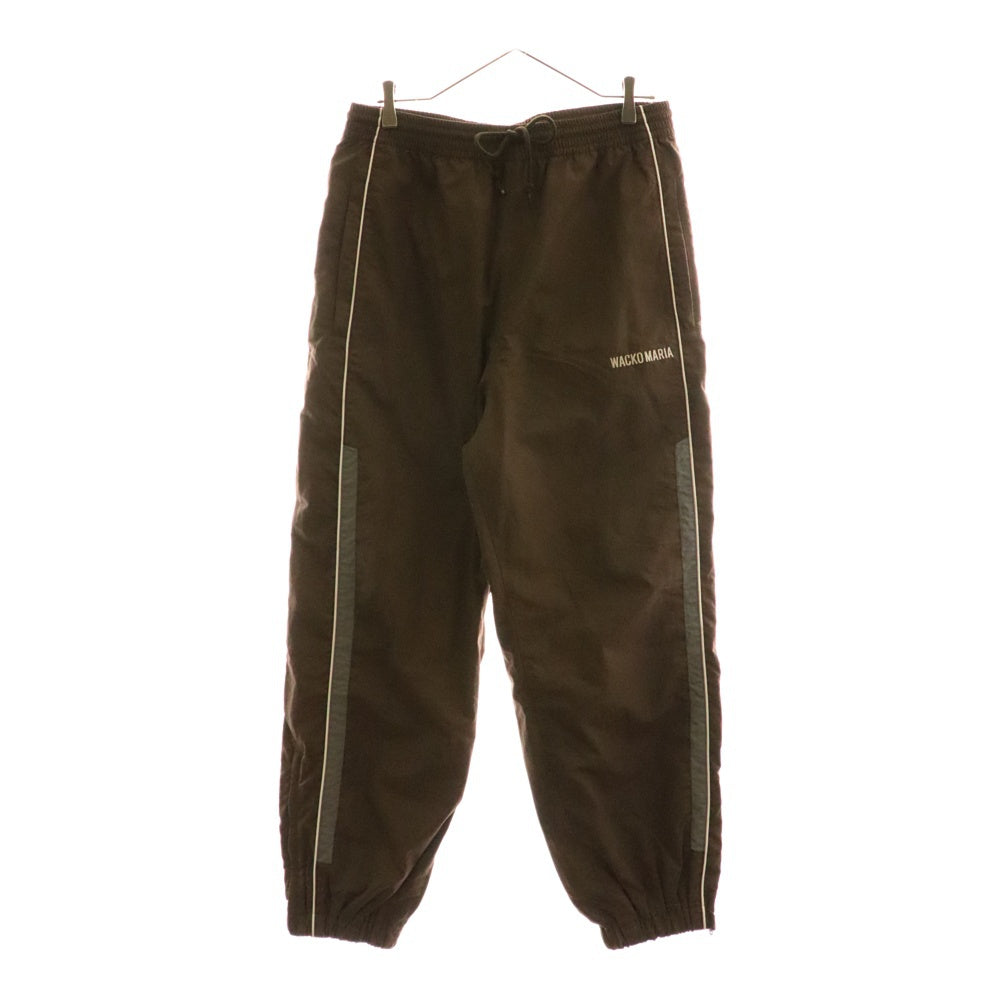WACKO MARIA(ワコマリア) フロントロゴ刺繍 ナイロンパンツ ブラウン
