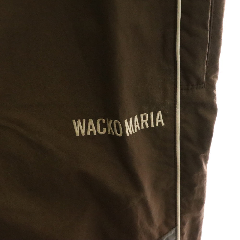 WACKO MARIA(ワコマリア) フロントロゴ刺繍 ナイロンパンツ ブラウン