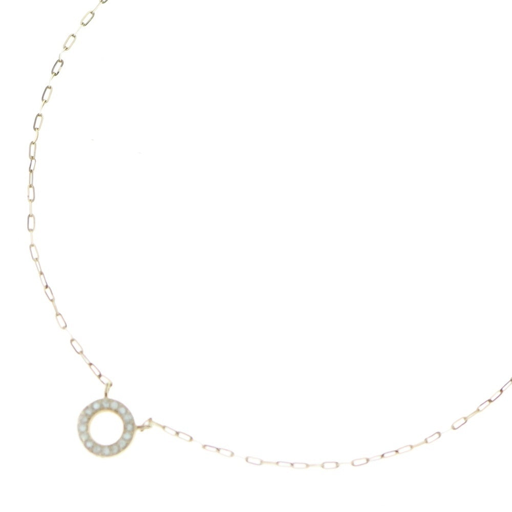 ete(エテ) K10YGレイヤー ダイヤモンド サークル ネックレス イエローゴールド