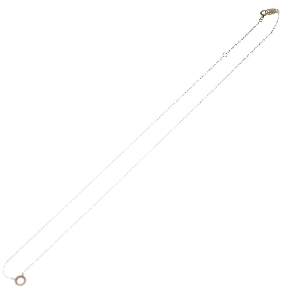 ete(エテ) K10YGレイヤー ダイヤモンド サークル ネックレス イエローゴールド