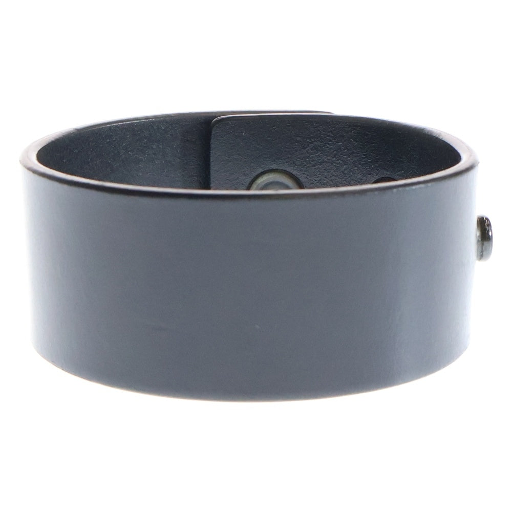 Rick Owens(リックオウエンス) 25SS ANTHEM CUFF レザー 復刻 ブレスレット RA01E0601 ブラック