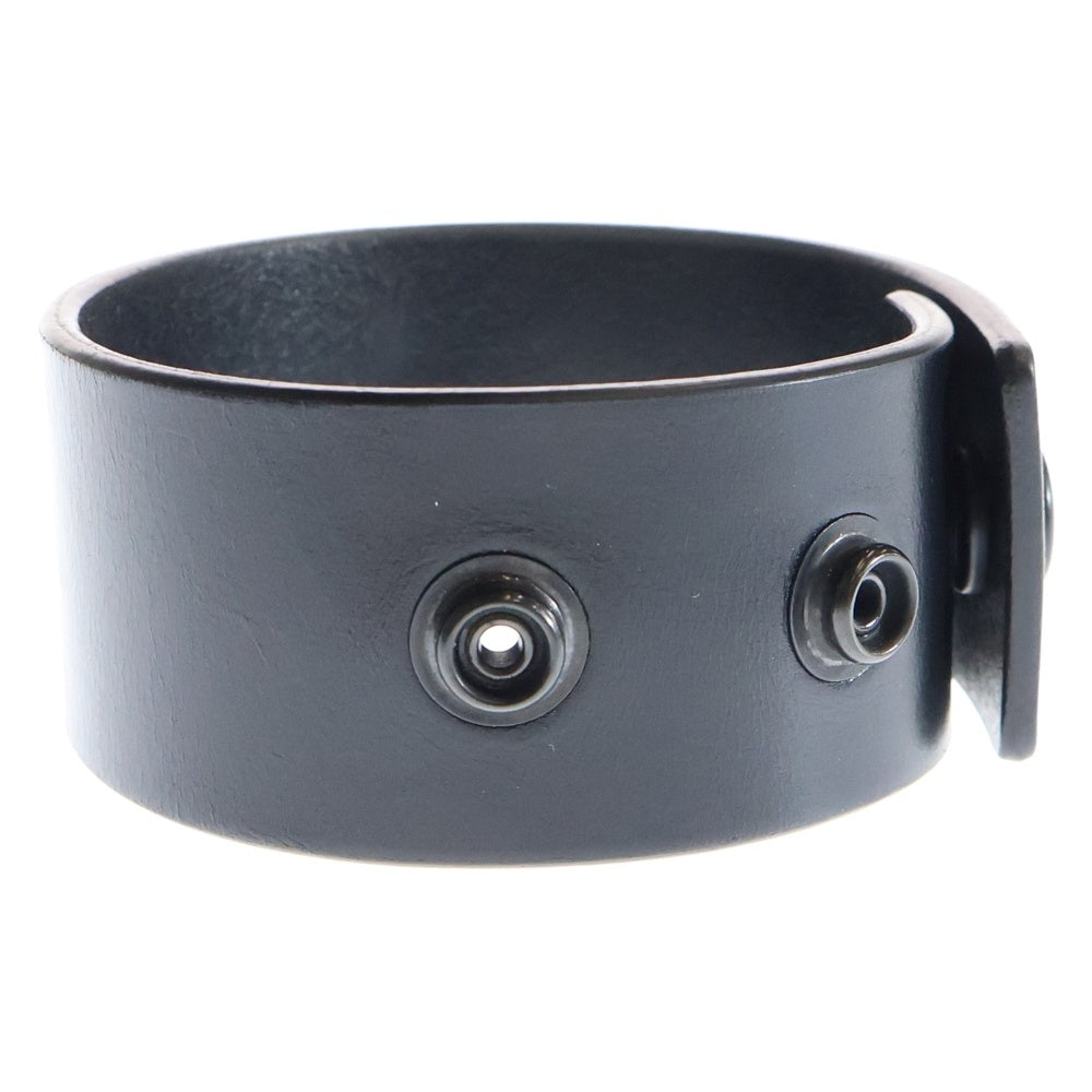 Rick Owens(リックオウエンス) 25SS ANTHEM CUFF レザー 復刻 ブレスレット RA01E0601 ブラック