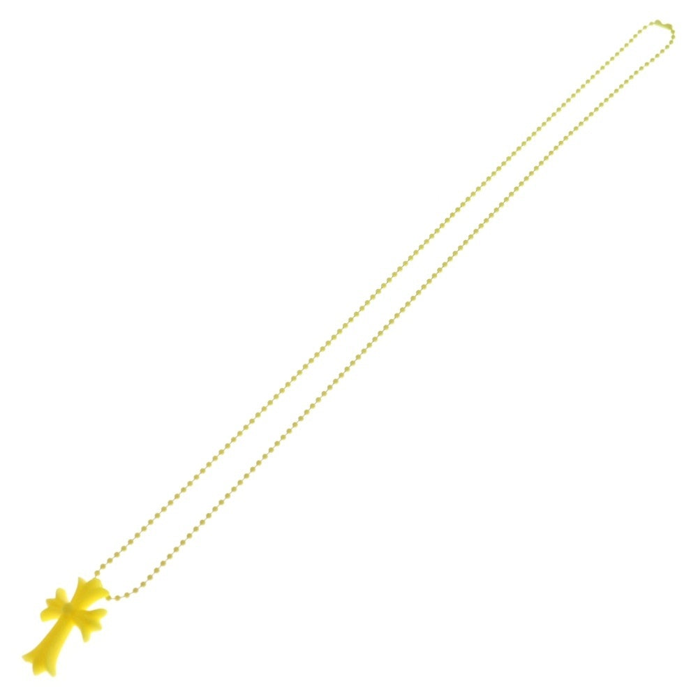CHROME HEARTS(クロムハーツ) FNO RUBBER CH CRS SML ラバースモールCHクロス シリコンネックレストップ イエロー