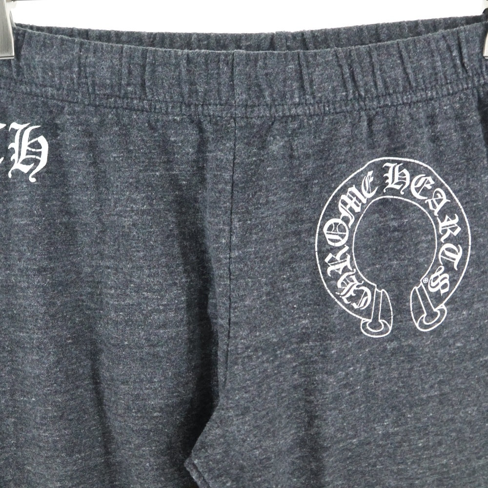 CHROME HEARTS(クロムハーツ) フロント ホースシュー スモールCHプリント スウェットパンツ グレー