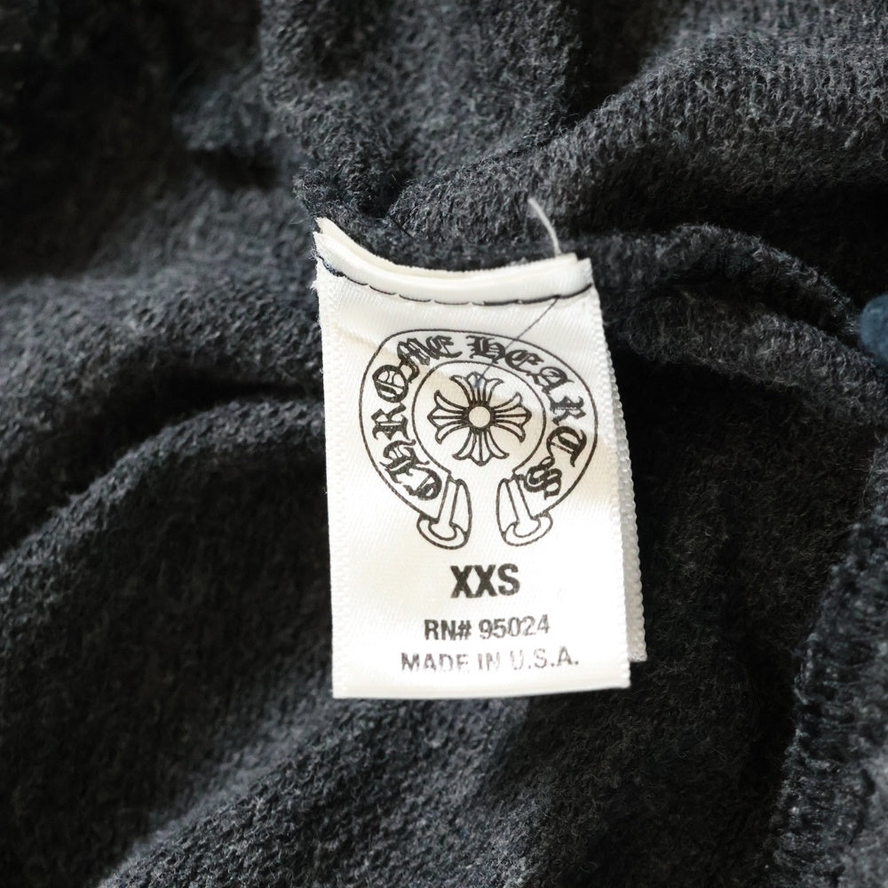 CHROME HEARTS(クロムハーツ) フロント ホースシュー スモールCHプリント スウェットパンツ グレー