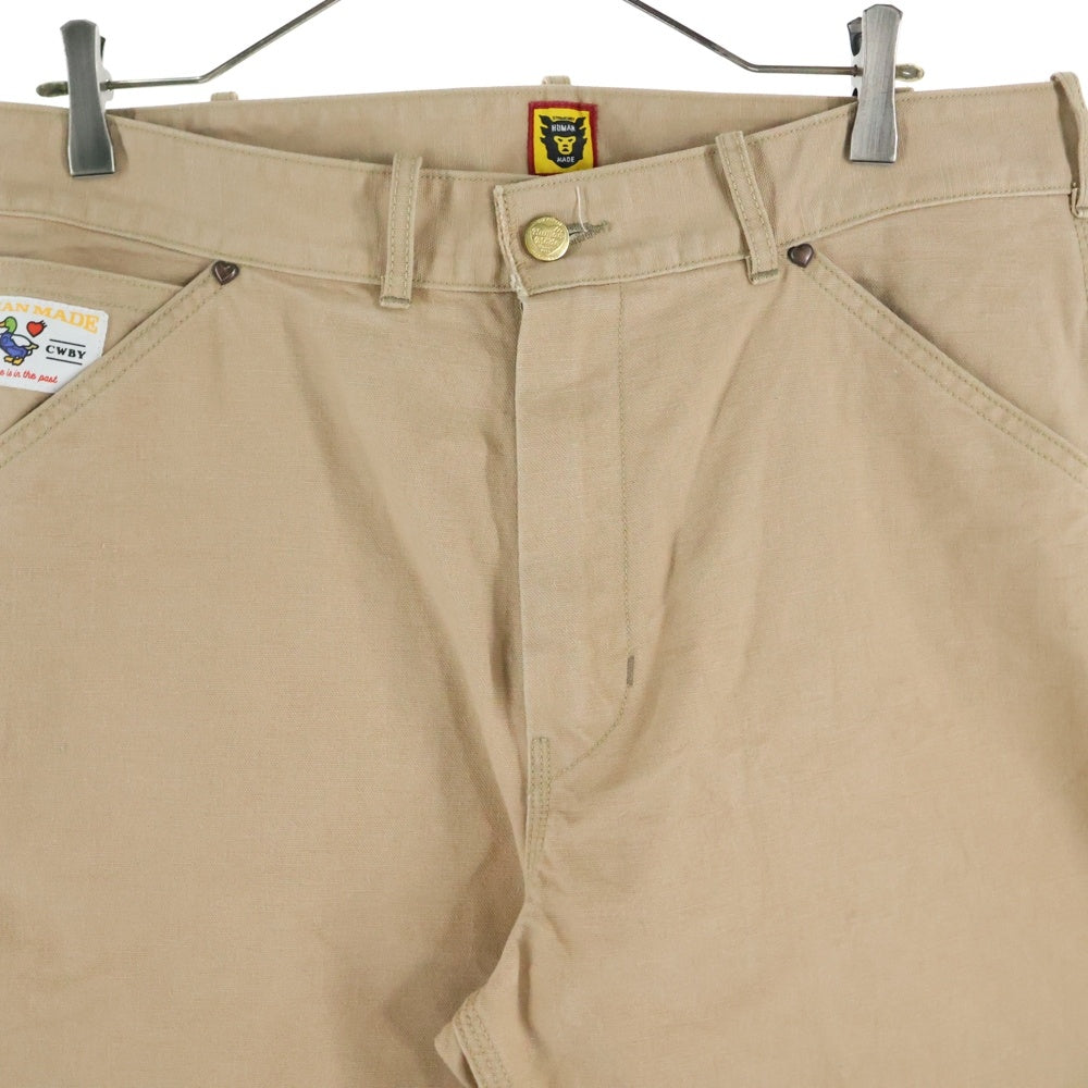 HUMAN MADE(ヒューマンメイド) Washed Duck Work Pants ウォッシュ加工 ダックワークパンツ HM28PT011 ベージュ