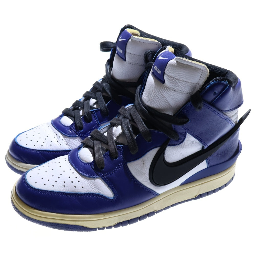 NIKE(ナイキ) ×AMBUSH DUNK HIGH DEEP ROYAL CU7544-400 ×アンブッシュ ダンク ディープロイアル ハイカットスニーカー ホワイト/ブルー US9/27.0cm