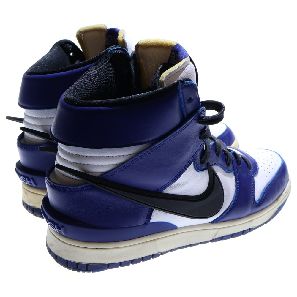 NIKE(ナイキ) ×AMBUSH DUNK HIGH DEEP ROYAL CU7544-400 ×アンブッシュ ダンク ディープロイアル ハイカットスニーカー ホワイト/ブルー US9/27.0cm