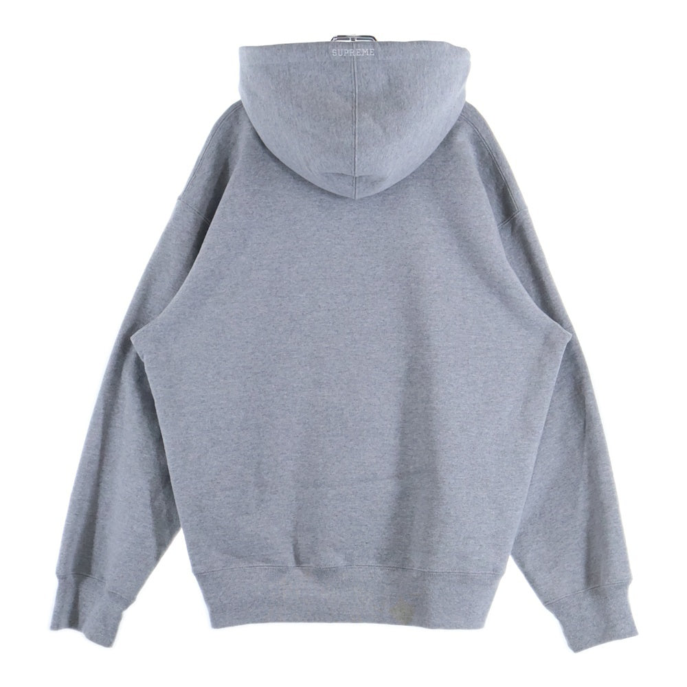 SUPREME(シュプリーム) 22AW Logo Hooded Sweatshirt ロゴ刺繍 プルオーバーパーカー グレー