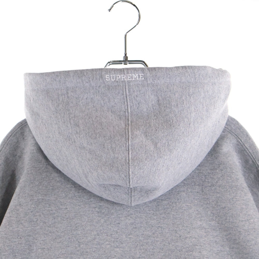 SUPREME(シュプリーム) 22AW Logo Hooded Sweatshirt ロゴ刺繍 プルオーバーパーカー グレー