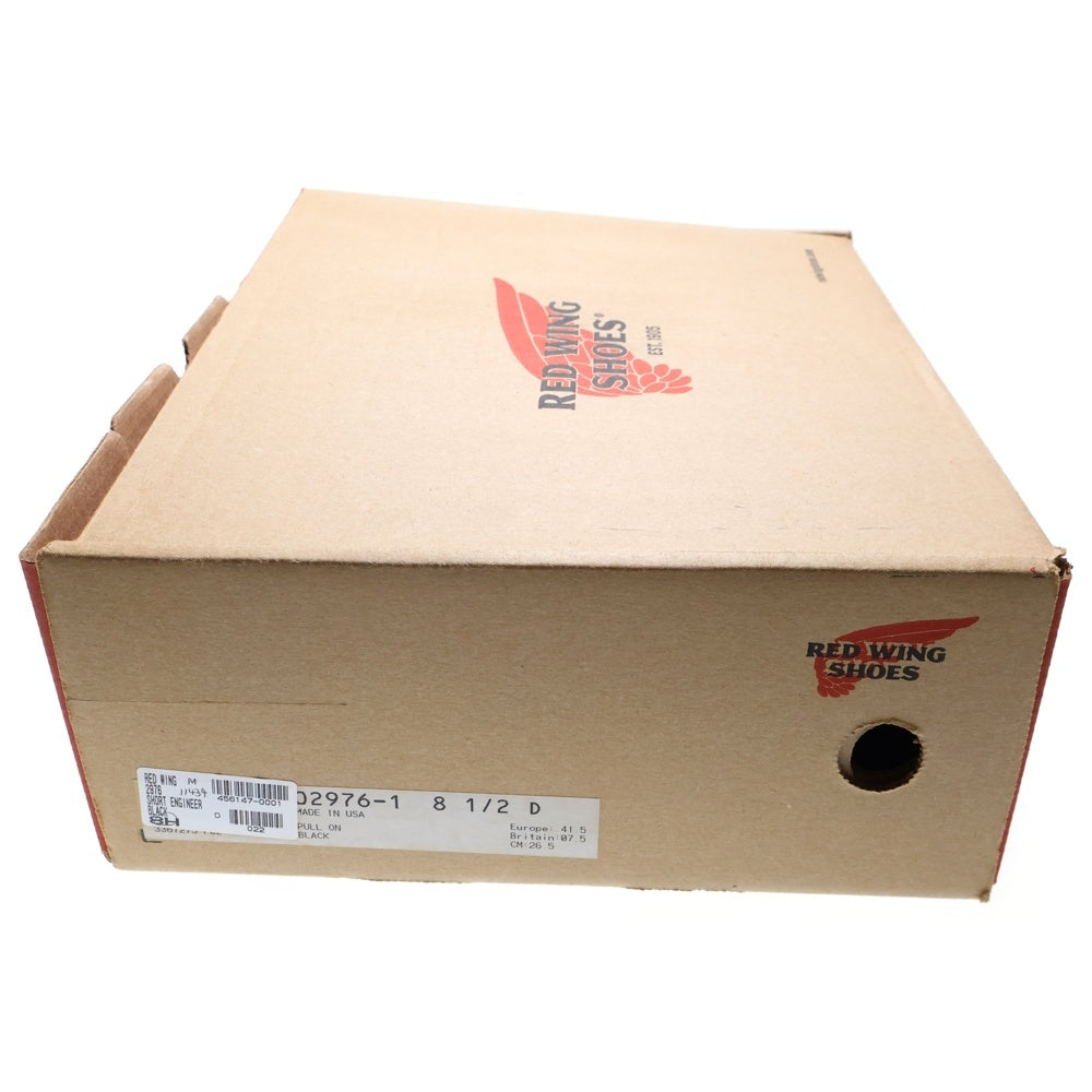 RED WING(レッド ウイング) 8inch Engineer ショート エンジニア スチールトゥ ブーツ 2976 ブラック