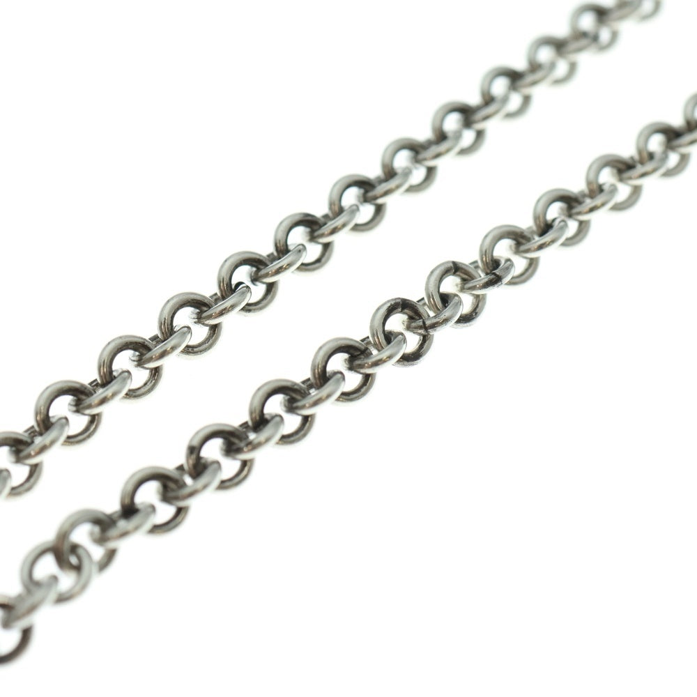 Justin Davis(ジャスティンデイヴィス) EMINEM NECKLACE エミネム スクエア クロス ダイヤ オニキス チェーン ネックレス シルバー/ブラック