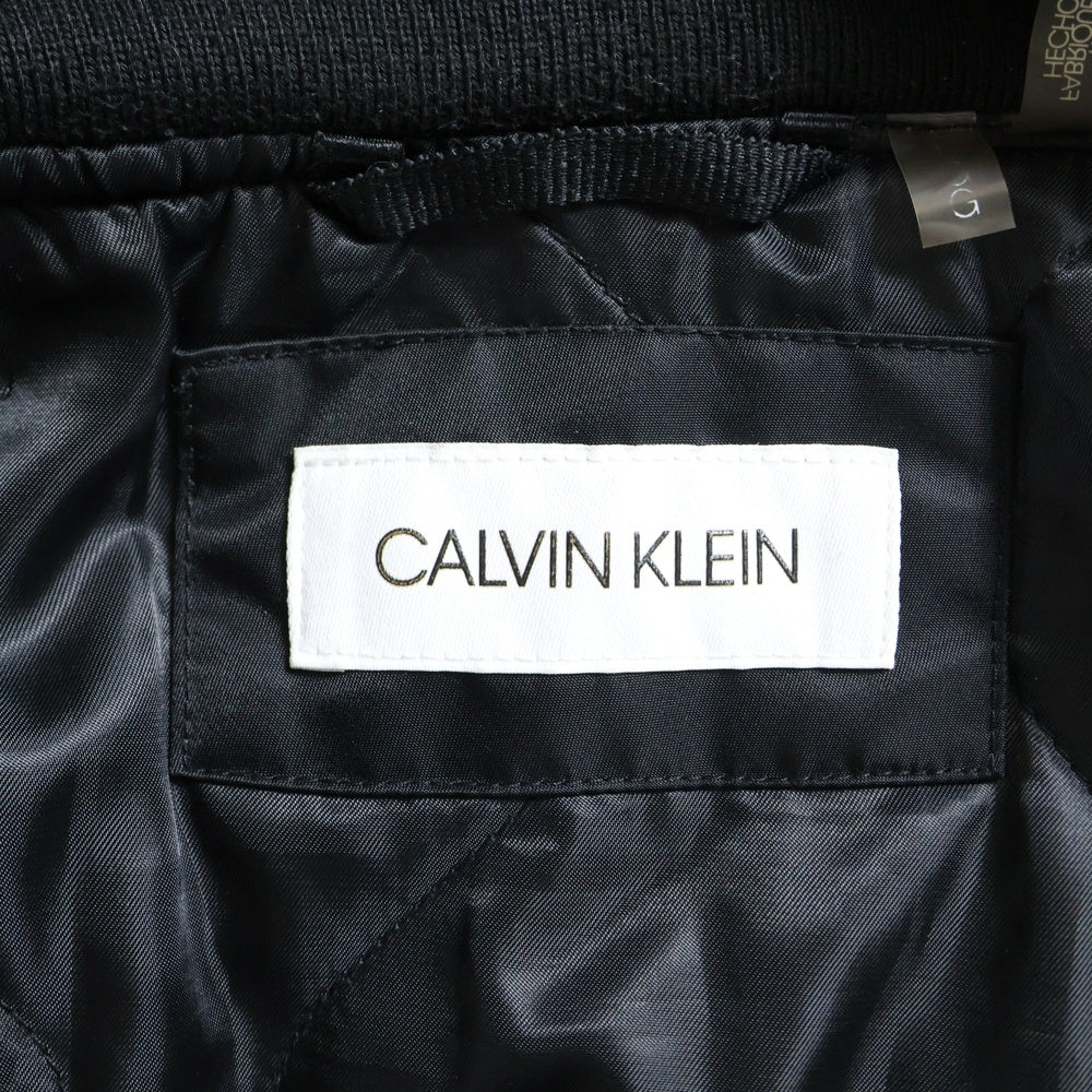 Calvin Klein(カルバンクライン) MA-1 Bomber Jacket ジャケットボンバージャケット フライトジャケット CM154122 ブラック