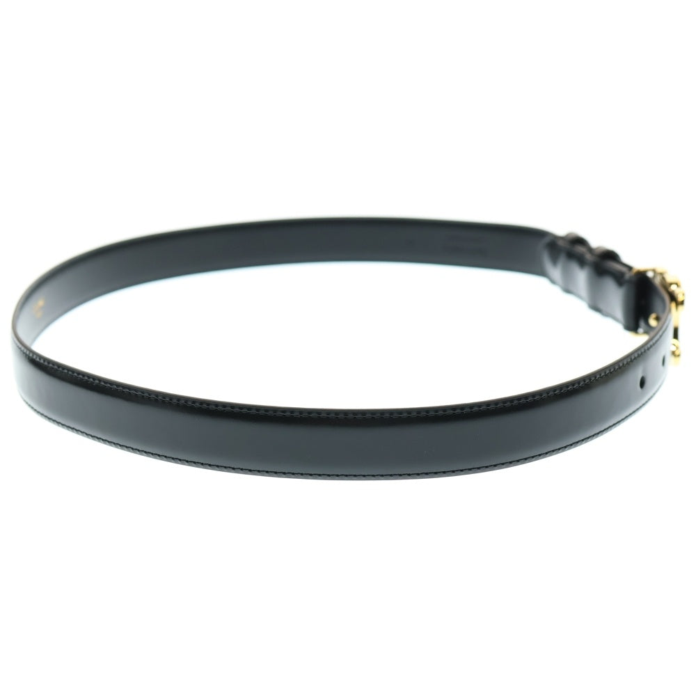 CELINE(セリーヌ) トリオンフバックル レザーベルト F-NE-1295 ブラック/ゴールド