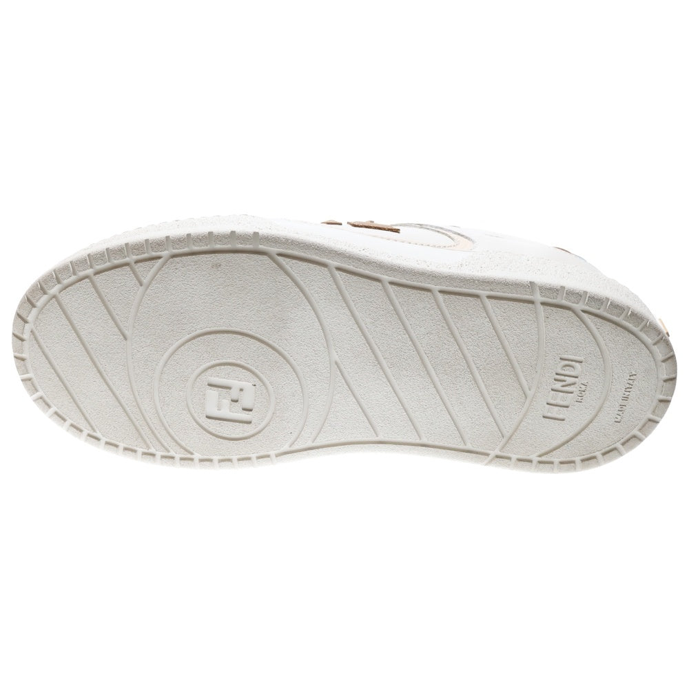 FENDI(フェンディ) 25FW MATCH マッチ 厚底ローカットスニーカー ホワイト/ブラウン US8/25cm 8E8721