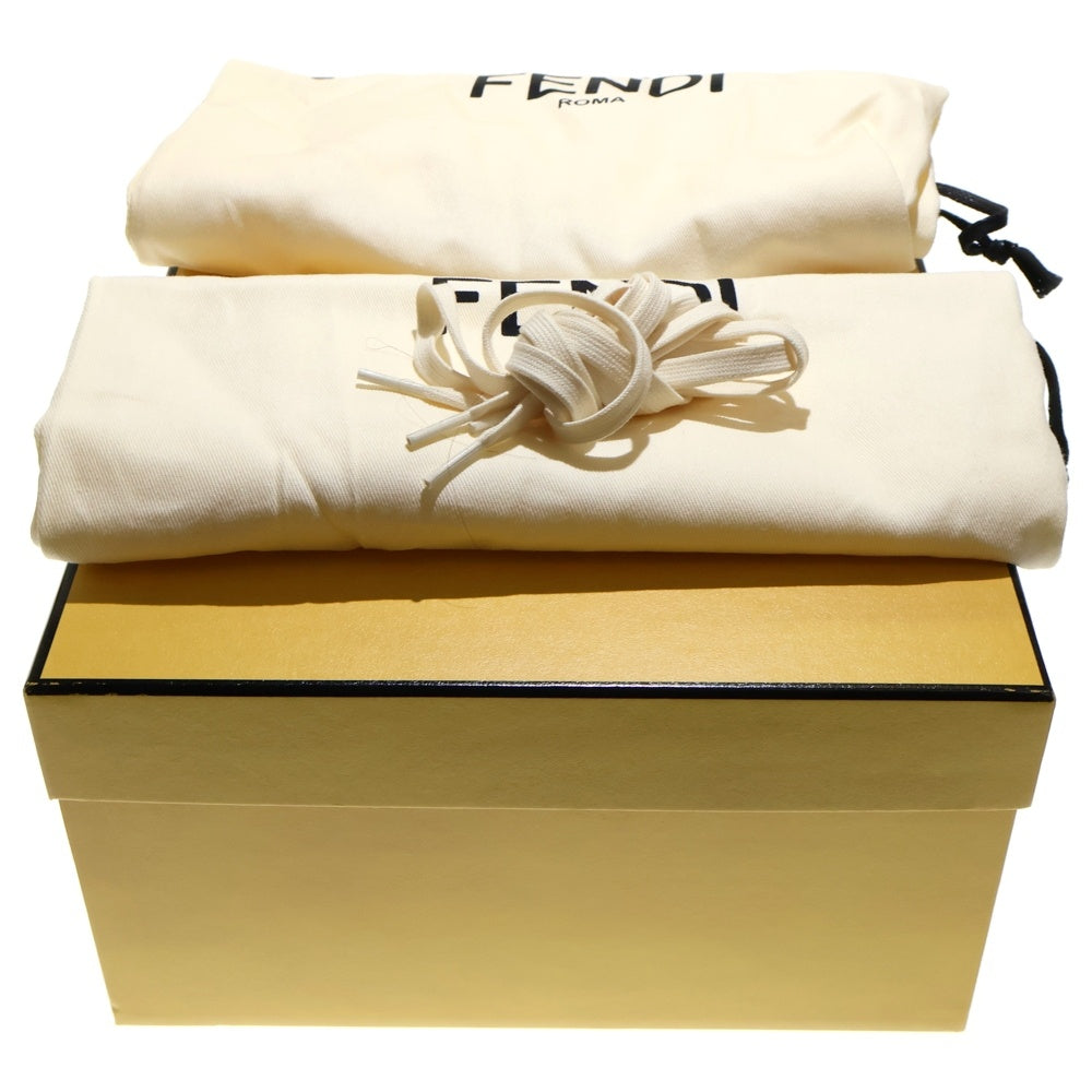 FENDI(フェンディ) 25FW MATCH マッチ 厚底ローカットスニーカー ホワイト/ブラウン US8/25cm 8E8721