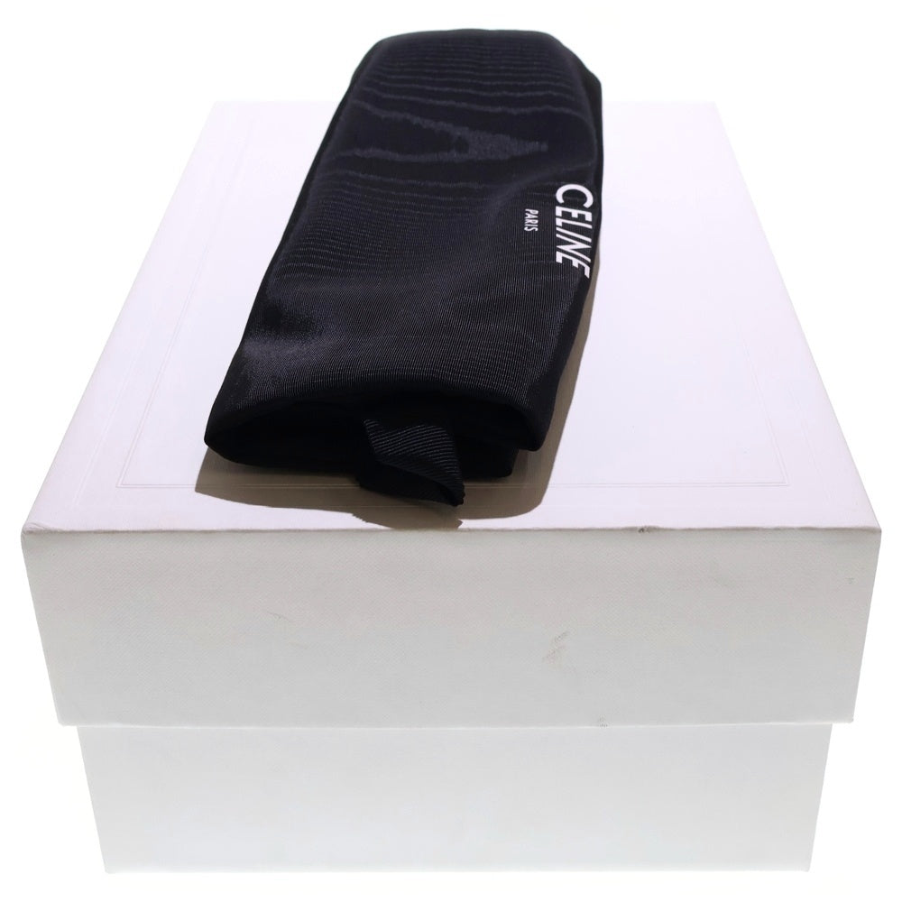 CELINE(セリーヌ) バレリーナ フラットシューズ ロゴパールアクセント レッド レディース