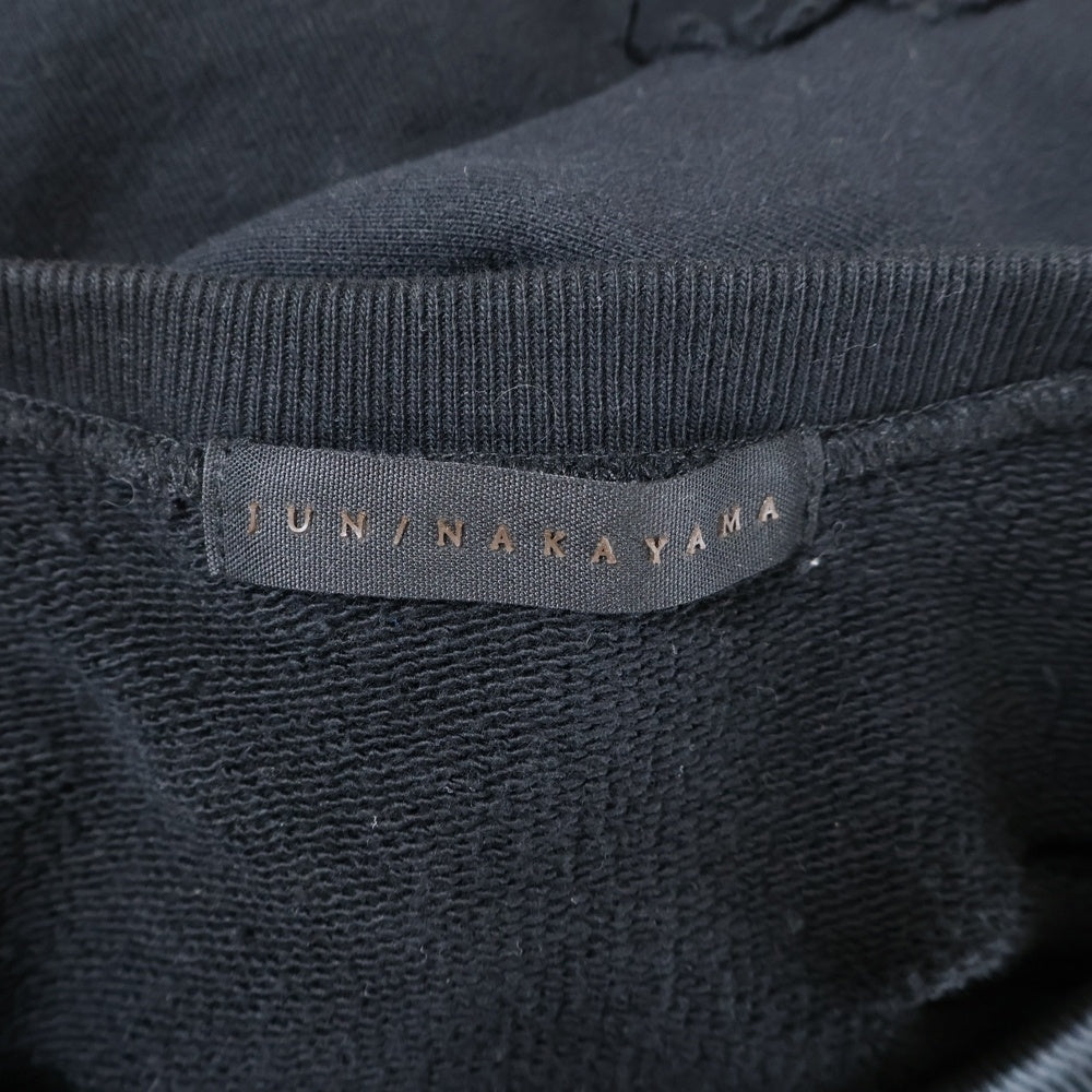 JUN / NAKAYAMA(ジュンナカヤマ) 23AW デストロイ加工クルーネックスウェットトレーナー JN-FW23-C001 ブラック