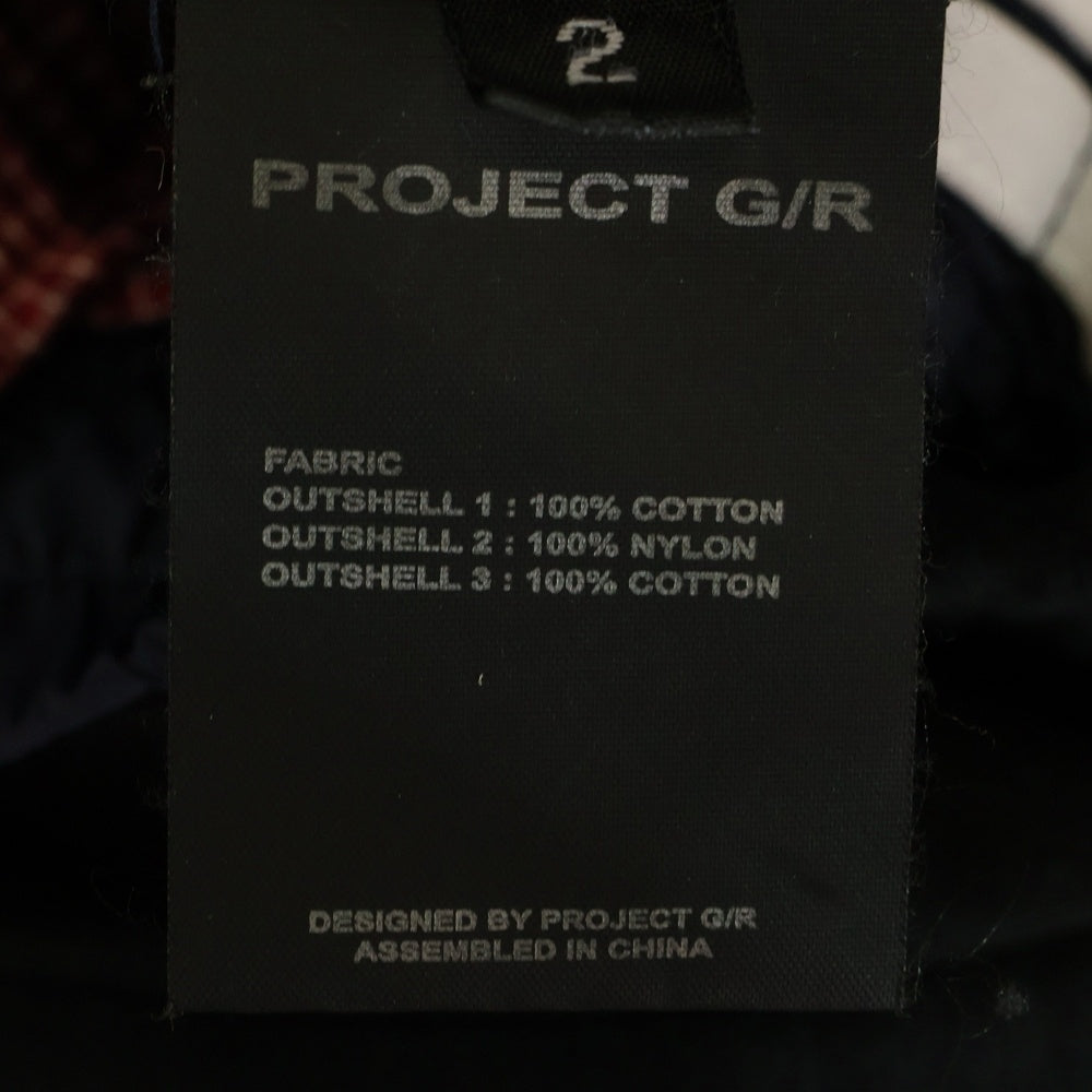 PROJECT G/R(プロジェクトジーアール) 3-layered sweat pants レイヤードスウェットパンツ ブラック