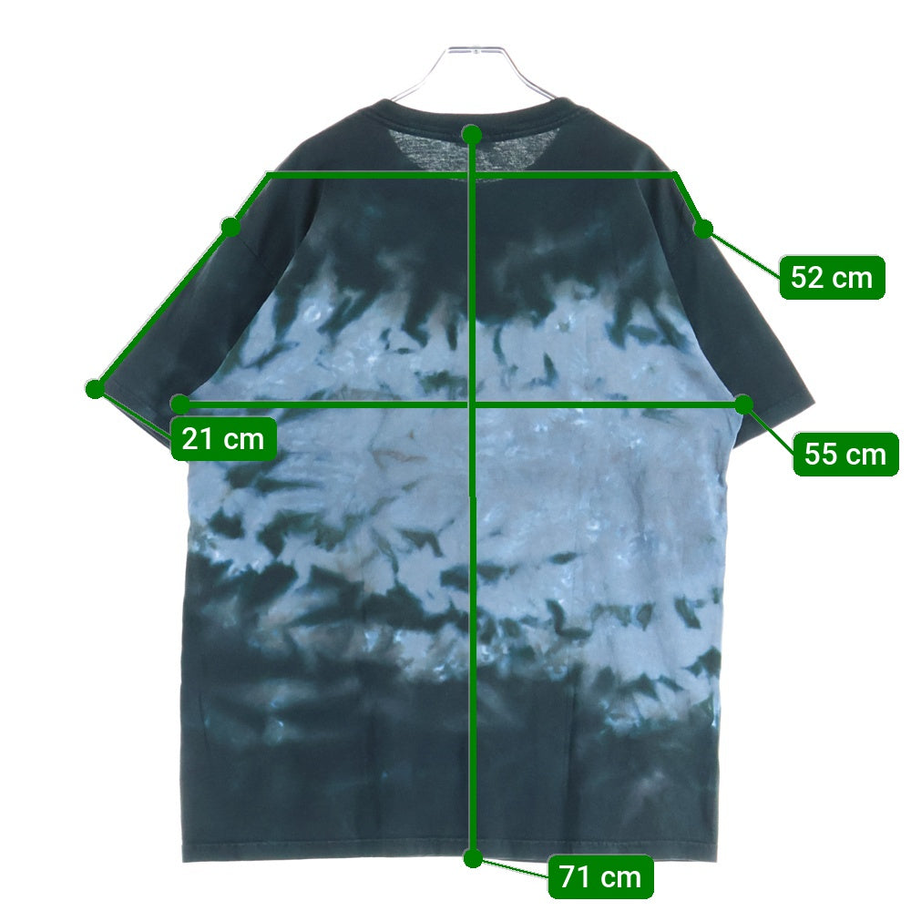 VINTAGE(ヴィンテージ) 00s PINK FLOYD THE WALL ピンクフロイド タイダイ フロントプリント半袖Tシャツカットソー ネイビー