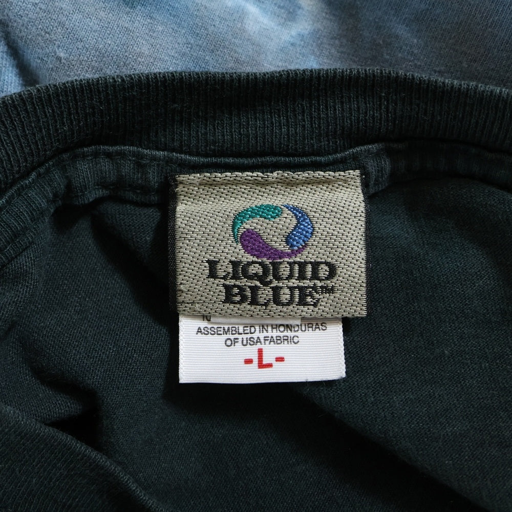 VINTAGE(ヴィンテージ) 00s PINK FLOYD THE WALL ピンクフロイド タイダイ フロントプリント半袖Tシャツカットソー ネイビー