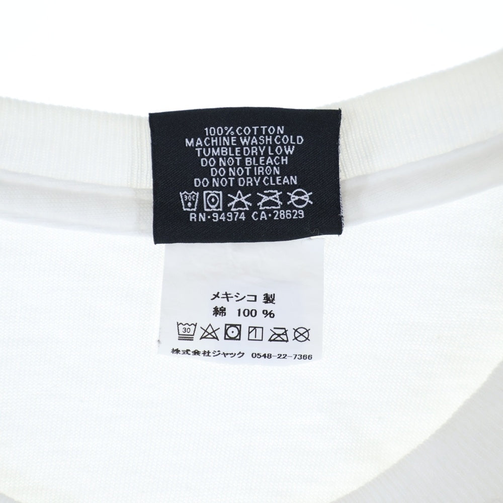 STUSSY(ステューシー) バックロゴプリント クルーネック半袖Tシャツ カットソー ホワイト