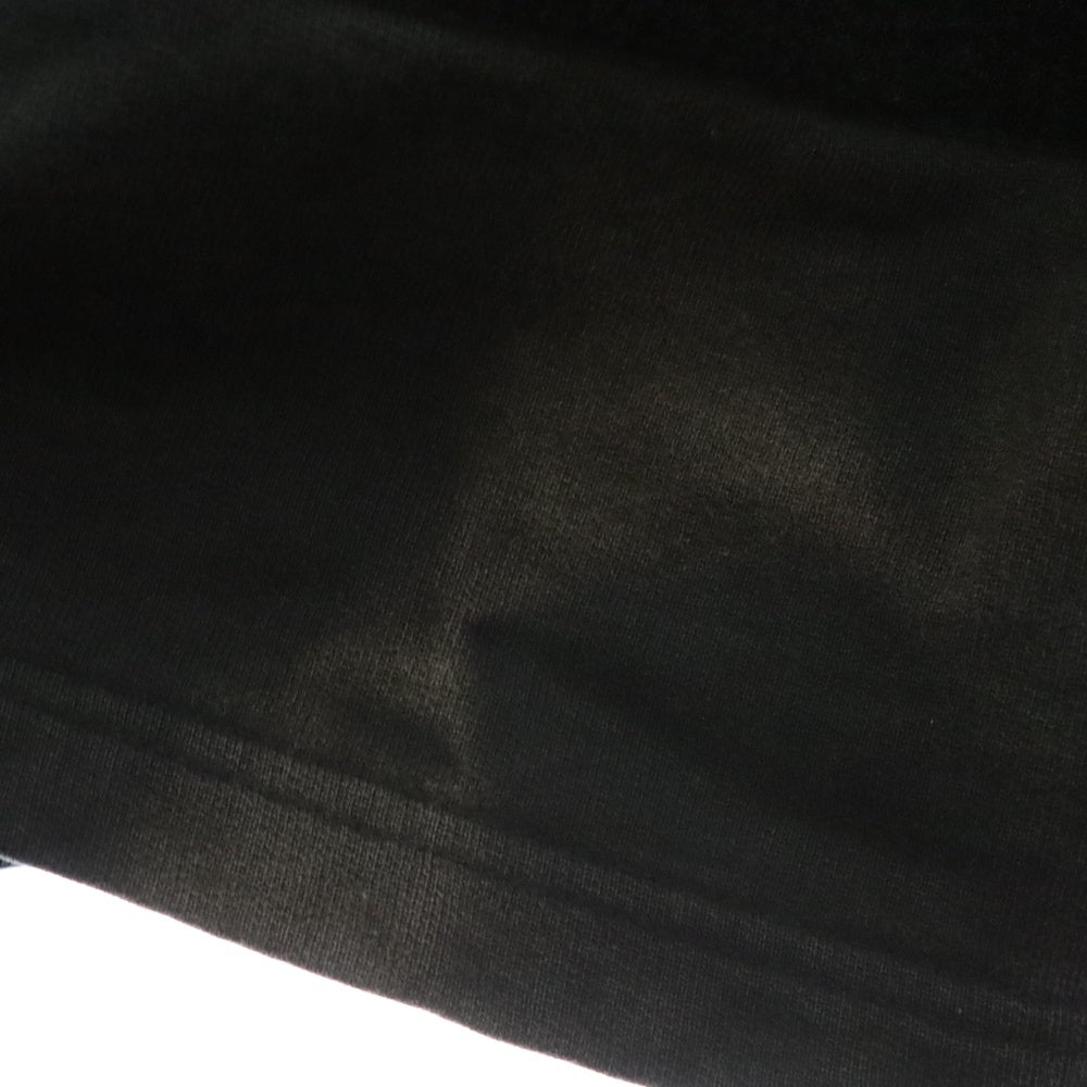 M+RC NOIR(マルシェノア) フロントロゴテープ ハーフジップパーカー ブラック