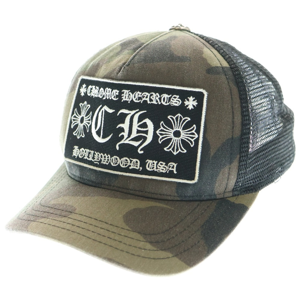 CHROME HEARTS(クロムハーツ) TRUCKER CAP CHパッチ メッシュトラッカーキャップ 帽子 カーキ