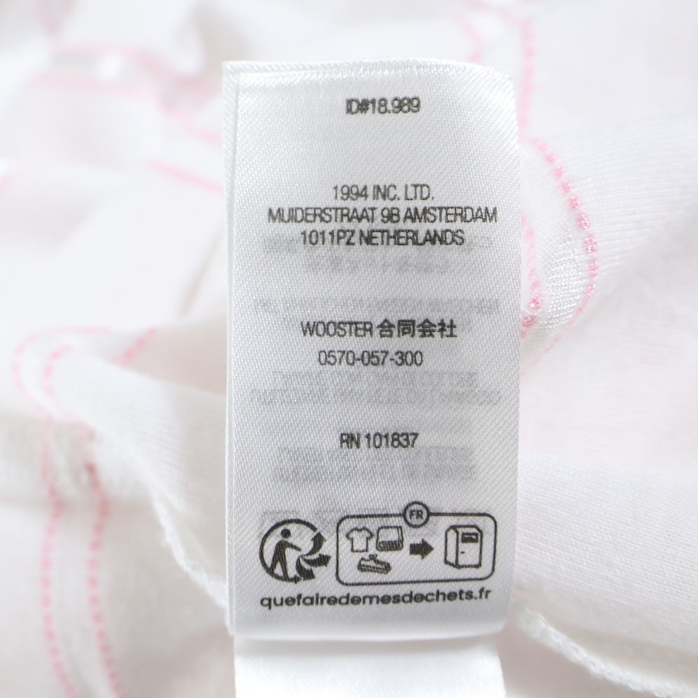 SUPREME(シュプリーム) 25SSxUMBRO Stripe Soccer Jersey アンブロ ストライプサッカージャージ 半袖Tシャツカットソー ホワイト/ピンク