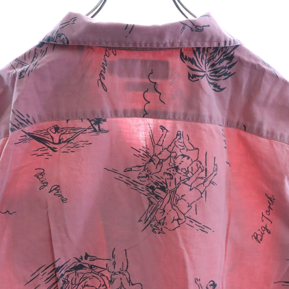 POLO RALPH LAUREN(ポロラルフローレン) 90s CALDWELL オープンカラー 開襟半袖シャツ ピンク