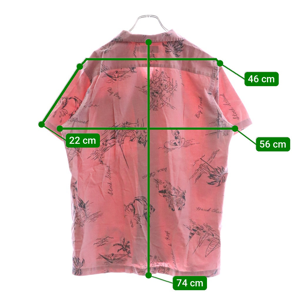 POLO RALPH LAUREN(ポロラルフローレン) 90s CALDWELL オープンカラー 開襟半袖シャツ ピンク