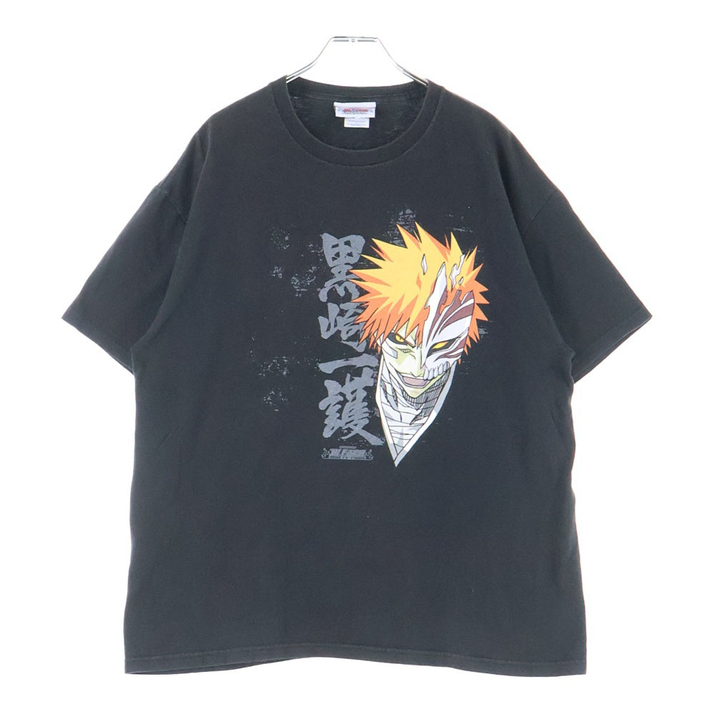VINTAGE(ヴィンテージ) 00s BLEACH ブリーチ フロント黒崎一護プリント 半袖Tシャツカットソー ブラック