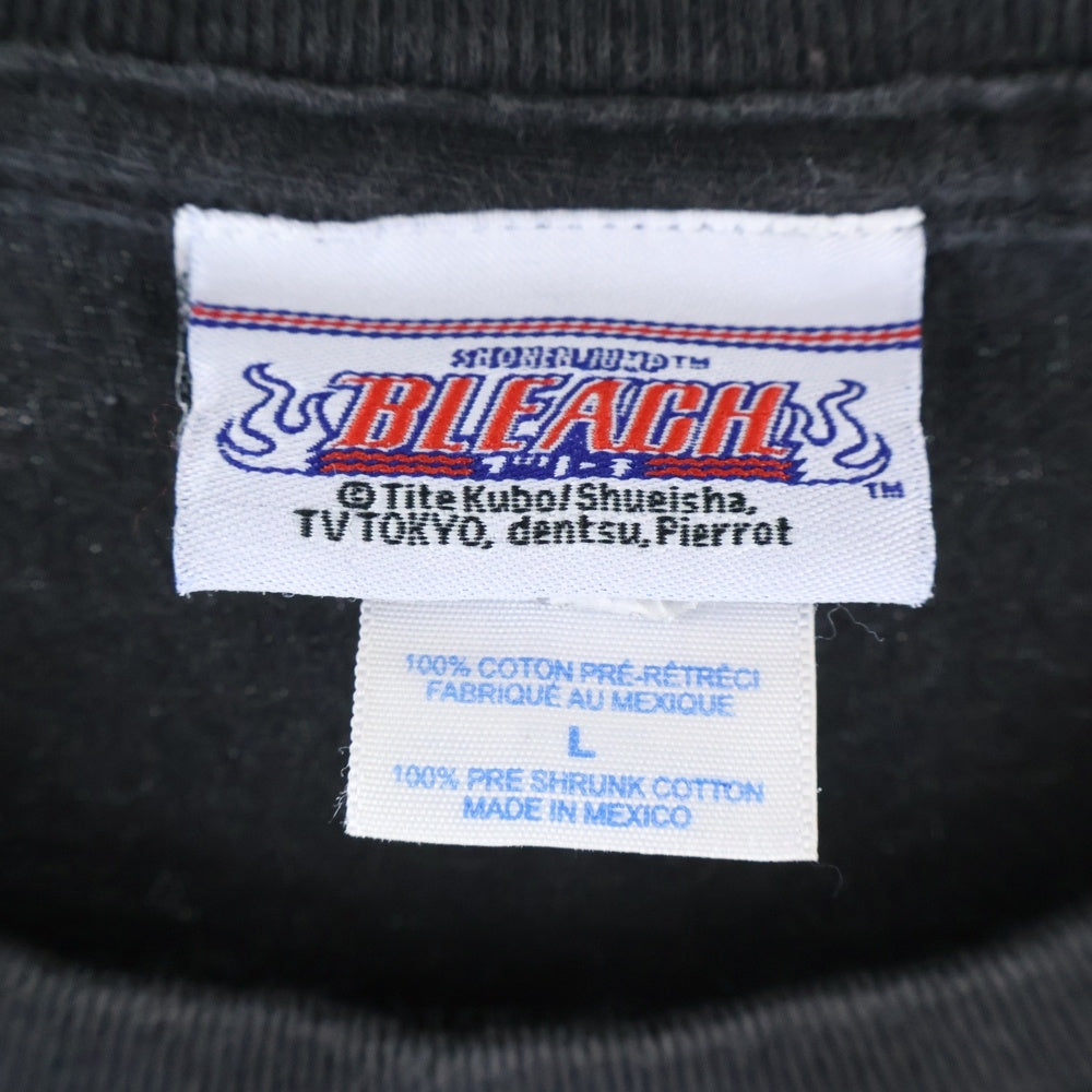VINTAGE(ヴィンテージ) 00s BLEACH ブリーチ フロント黒崎一護プリント 半袖Tシャツカットソー ブラック