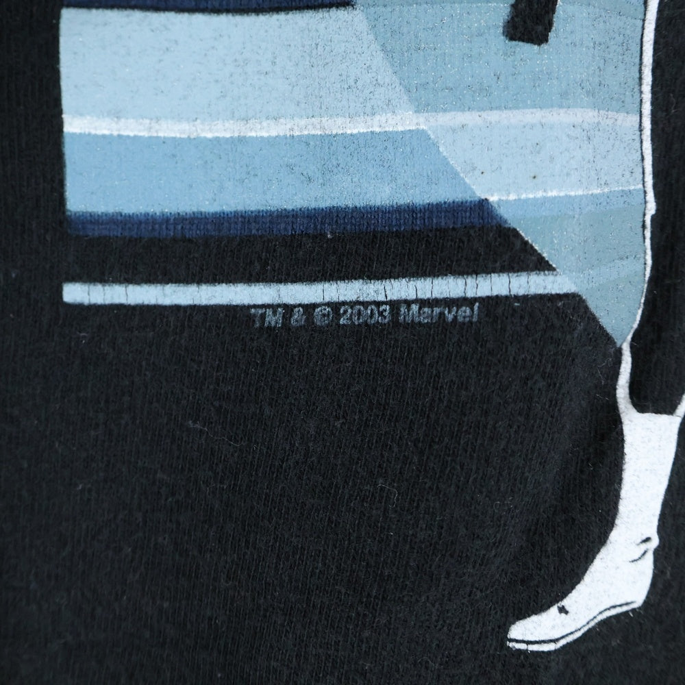 VINTAGE(ヴィンテージ) 00s THE PUNISHER MARVEL COMICKS パニッシャーマーベル フロントプリント 半袖Tシャツカットソー ブラック