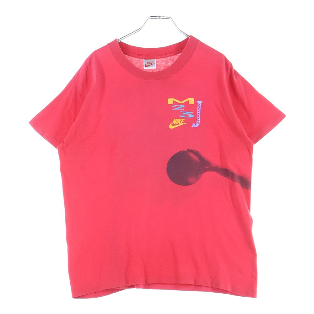 NIKE(ナイキ) 90s VINTAGE 銀タグ MICHAEL JORDAN マイケル・ジョーダン プリント 半袖Tシャツカットソー レッド