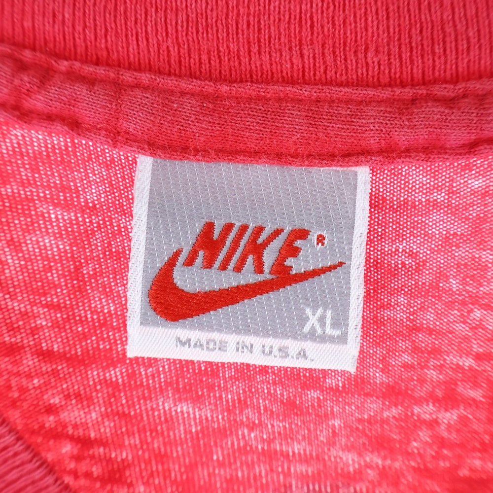 NIKE(ナイキ) 90s VINTAGE 銀タグ MICHAEL JORDAN マイケル・ジョーダン プリント 半袖Tシャツカットソー レッド