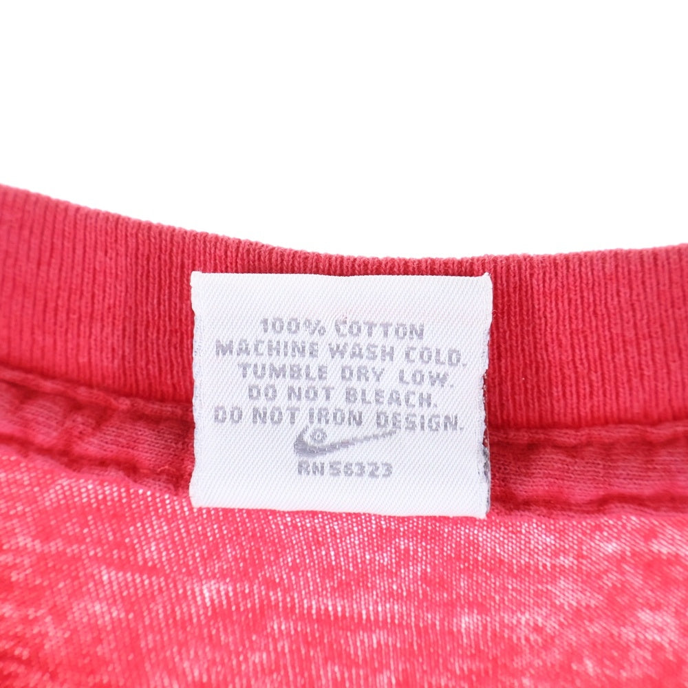 NIKE(ナイキ) 90s VINTAGE 銀タグ MICHAEL JORDAN マイケル・ジョーダン プリント 半袖Tシャツカットソー レッド