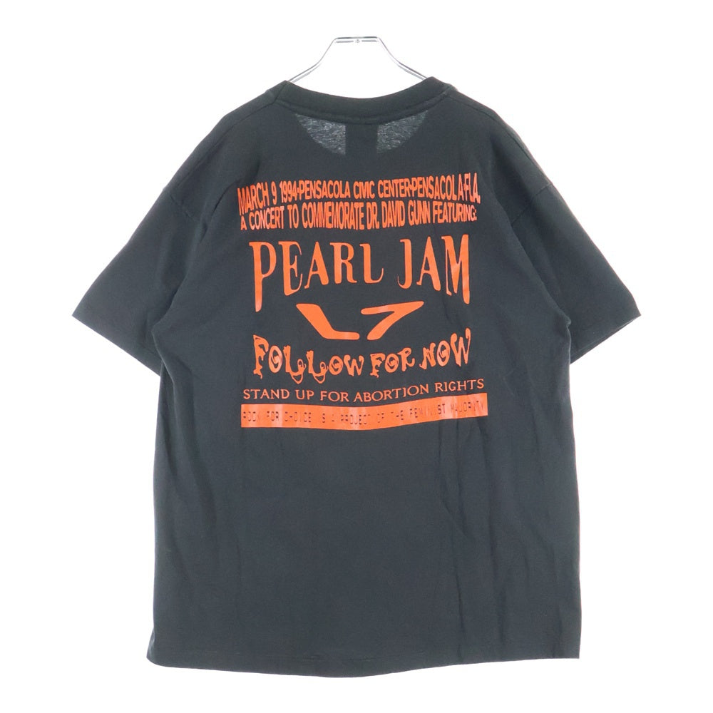 VINTAGE(ヴィンテージ) 90s ROCK FOR CHOICE 1994 MUSIC FESTIVAL 両面プリント 半袖Tシャツカットソー ブラック