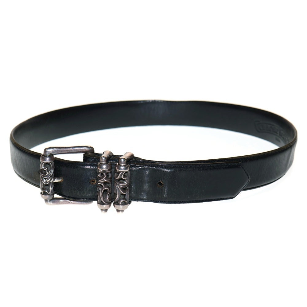 CHROME HEARTS(クロムハーツ) BLT ROLLER 3PC1.5inch 3PCローラーバックル レザーベルト シルバー BCA357