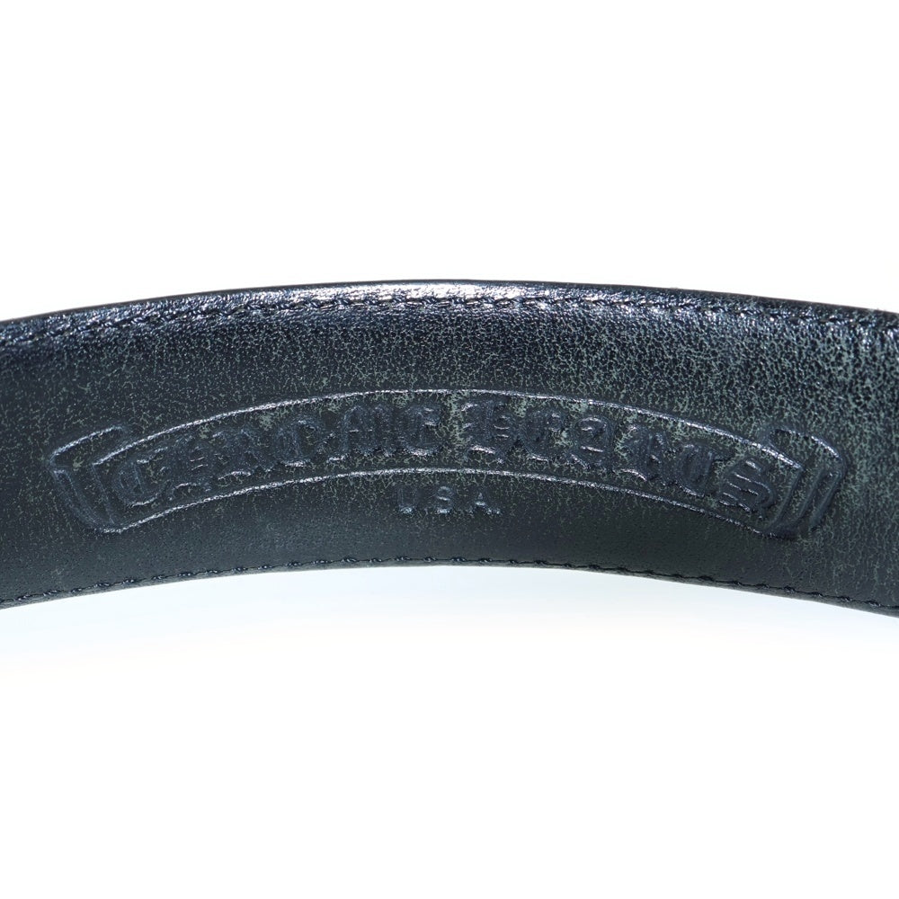 CHROME HEARTS(クロムハーツ) BLT ROLLER 3PC1.5inch 3PCローラーバックル レザーベルト シルバー BCA357