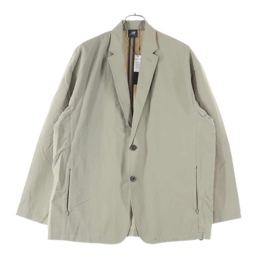 New Balance(ニューバランス) Oversize Single Jacket オーバーサイズ テーラードジャケット ベージュ AMJ55000