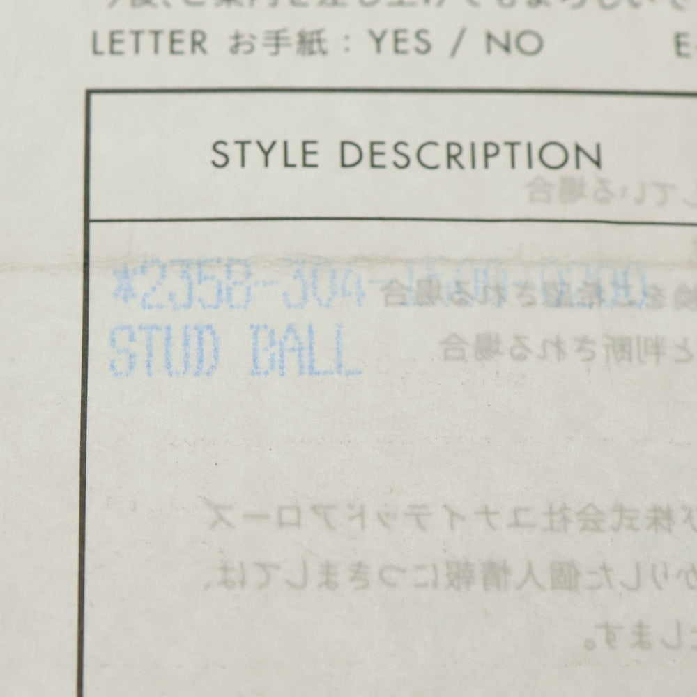 CHROME HEARTS(クロムハーツ) STUD CRSBLL クロスボールスタッドピアス シルバー BCA110